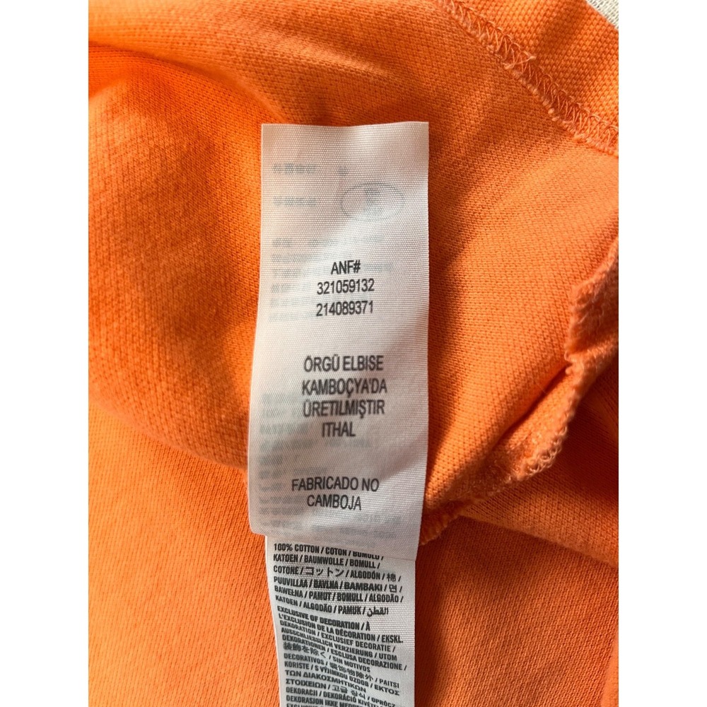 Y2K Hollister Polo Shirt Custom Boards Logo Orange Mens sz L Embroidered 2000's - Picture 11 of 16